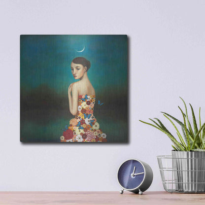 Luxe Metal Art 'Reflective Nature' by Duy Huynh, Metal Wall Art,12x12
