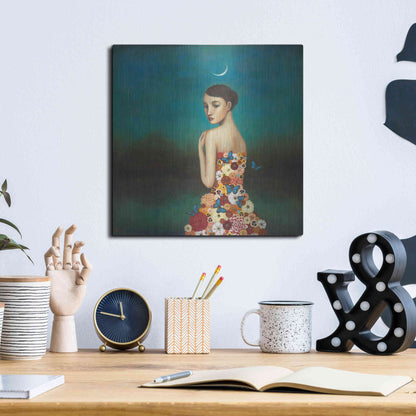Luxe Metal Art 'Reflective Nature' by Duy Huynh, Metal Wall Art,12x12