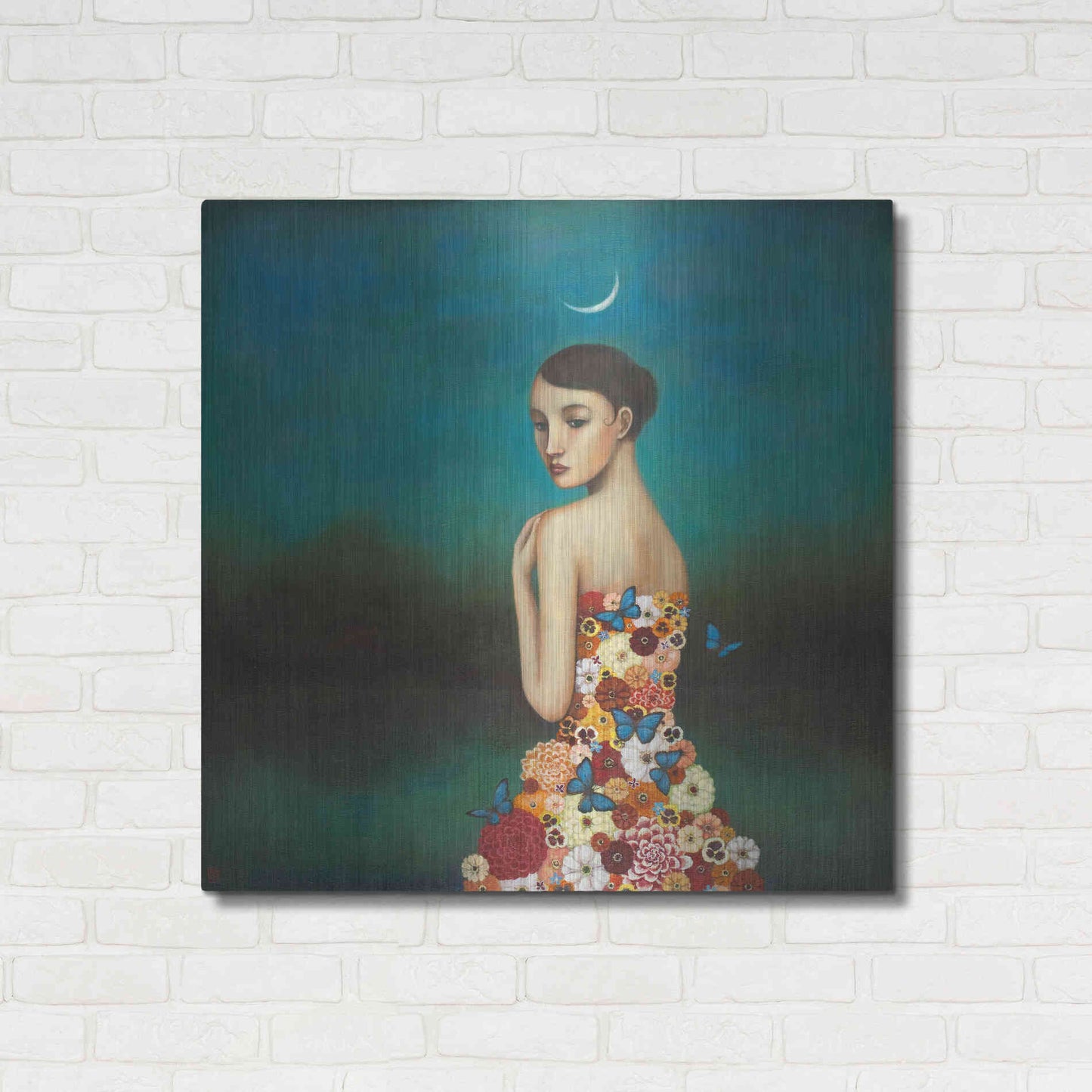 Luxe Metal Art 'Reflective Nature' by Duy Huynh, Metal Wall Art,36x36