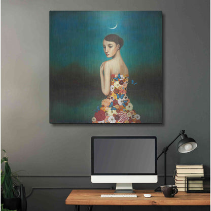 Luxe Metal Art 'Reflective Nature' by Duy Huynh, Metal Wall Art,36x36