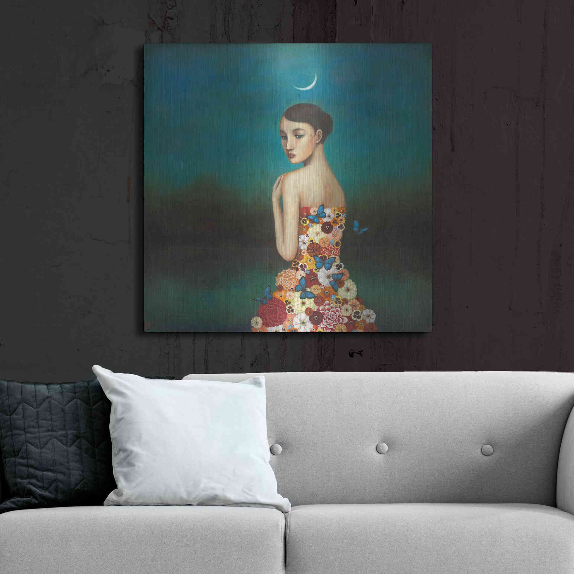 Luxe Metal Art 'Reflective Nature' by Duy Huynh, Metal Wall Art,36x36