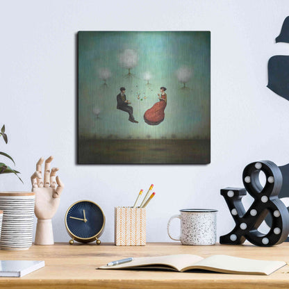 Luxe Metal Art 'Gravitea For Two' by Duy Huynh, Metal Wall Art,12x12