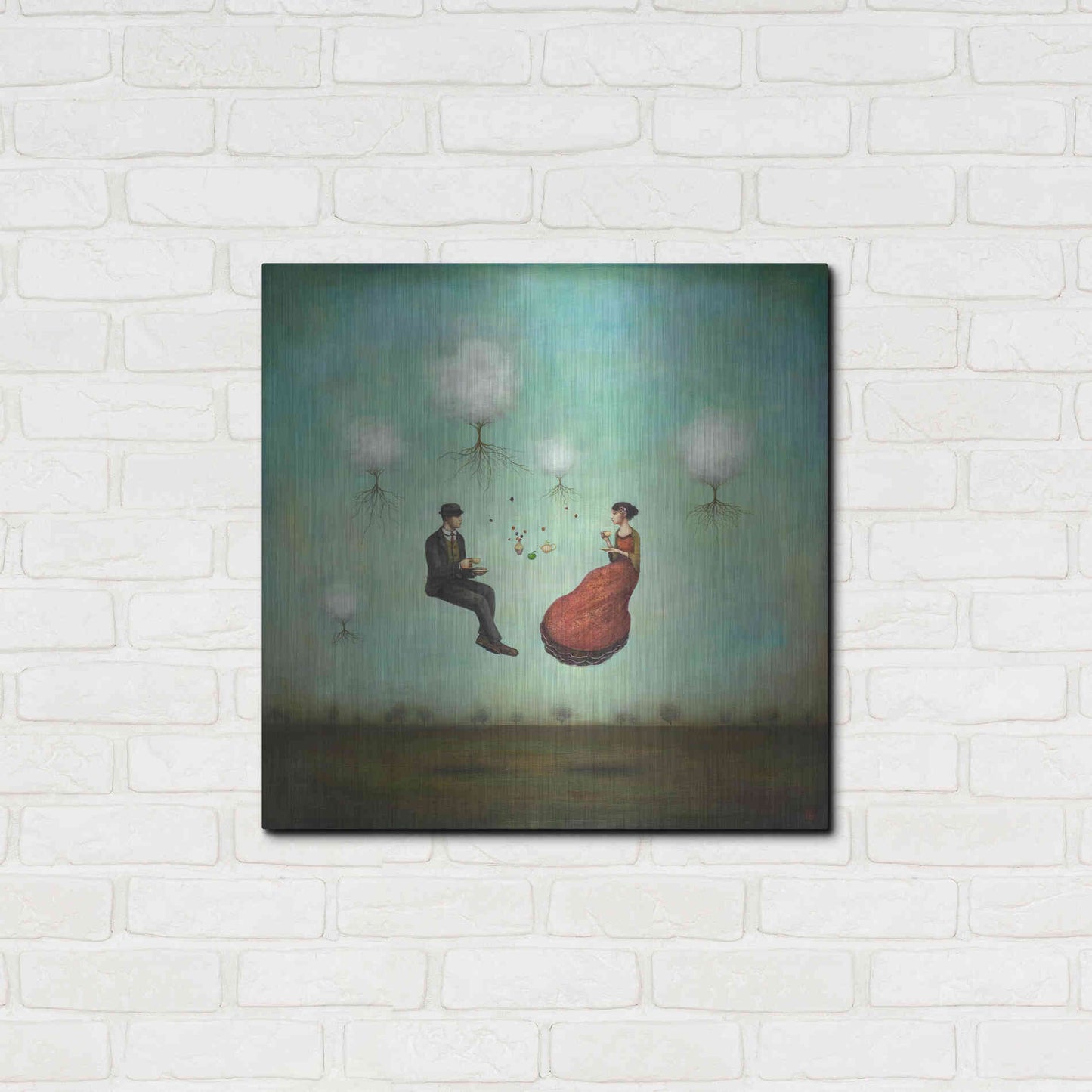 Luxe Metal Art 'Gravitea For Two' by Duy Huynh, Metal Wall Art,24x24