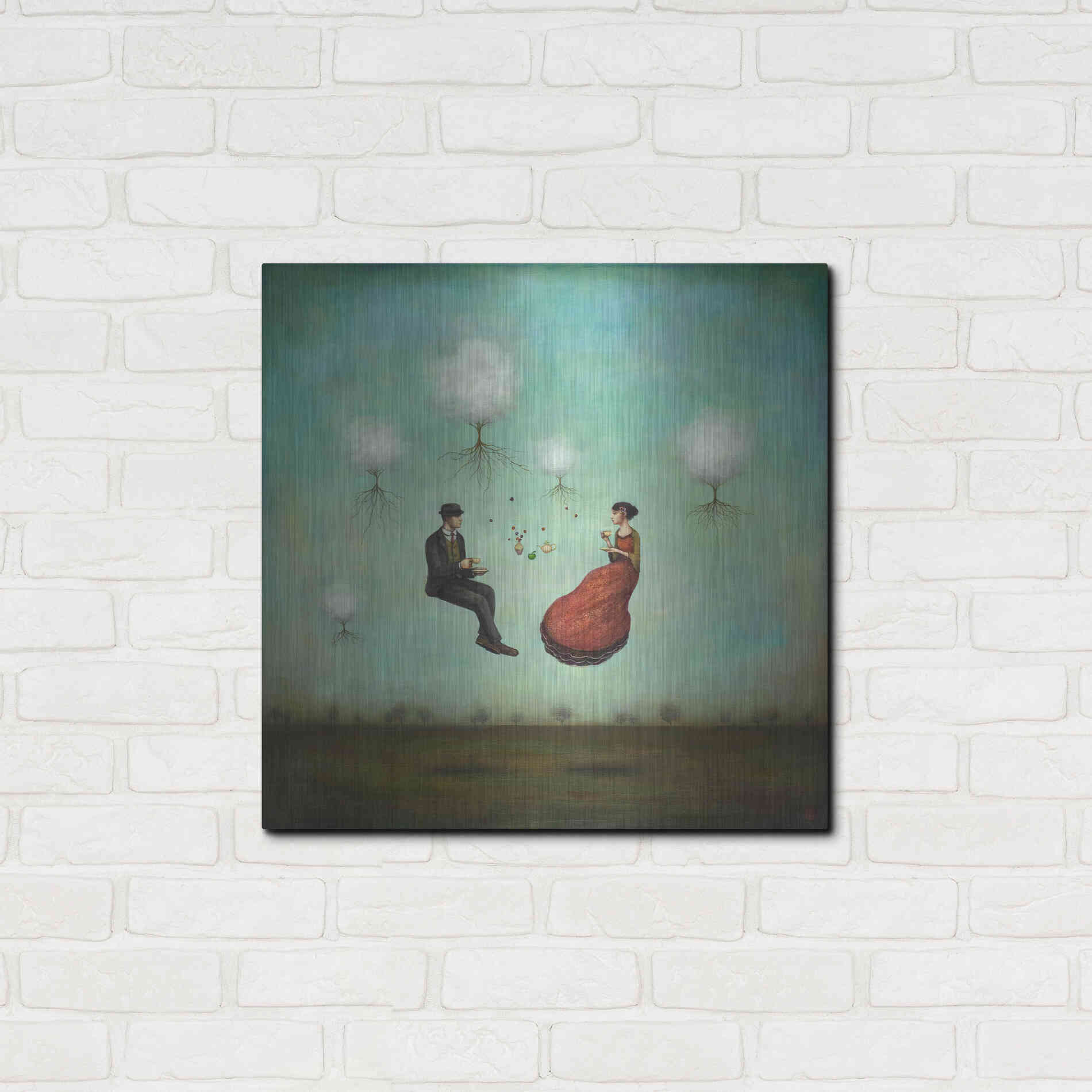 Luxe Metal Art 'Gravitea For Two' by Duy Huynh, Metal Wall Art,24x24