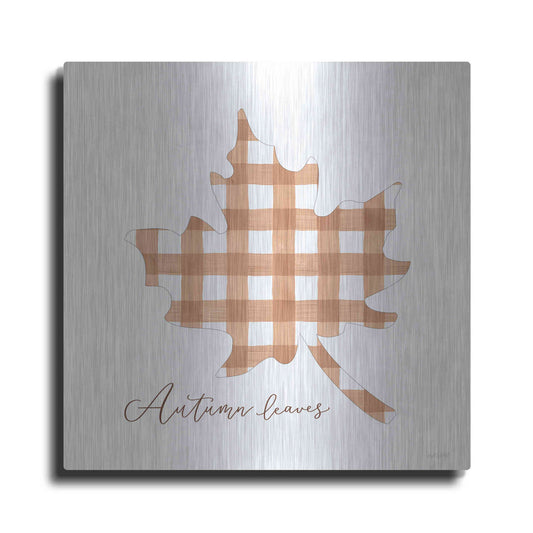 Luxe Metal Art 'Autumn Leaves' by Imperfect Dust, Metal Wall Art