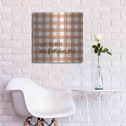 Luxe Metal Art 'I Love You More' by Imperfect Dust, Metal Wall Art,24x24