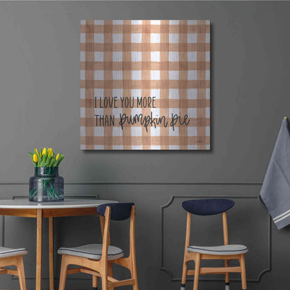 Luxe Metal Art 'I Love You More' by Imperfect Dust, Metal Wall Art,36x36