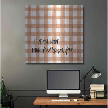 Luxe Metal Art 'I Love You More' by Imperfect Dust, Metal Wall Art,36x36