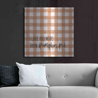 Luxe Metal Art 'I Love You More' by Imperfect Dust, Metal Wall Art,36x36