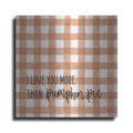Luxe Metal Art 'I Love You More' by Imperfect Dust, Metal Wall Art