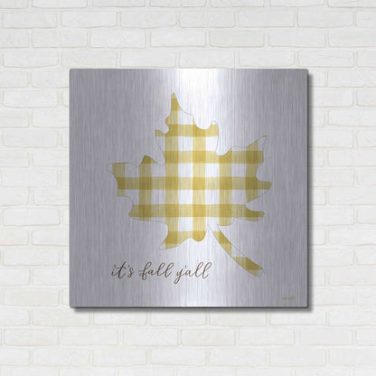 Luxe Metal Art 'It'S Fall Y'All' by Imperfect Dust, Metal Wall Art,36x36