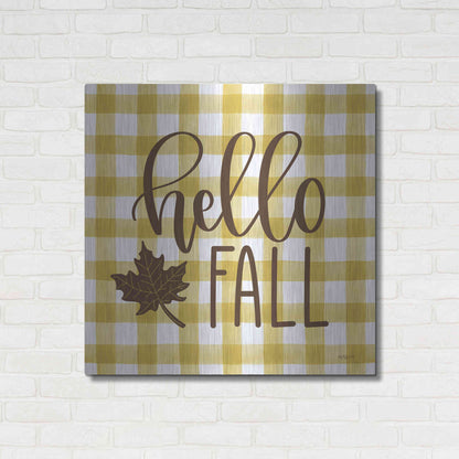 Luxe Metal Art 'Hello Fall' by Imperfect Dust, Metal Wall Art,36x36