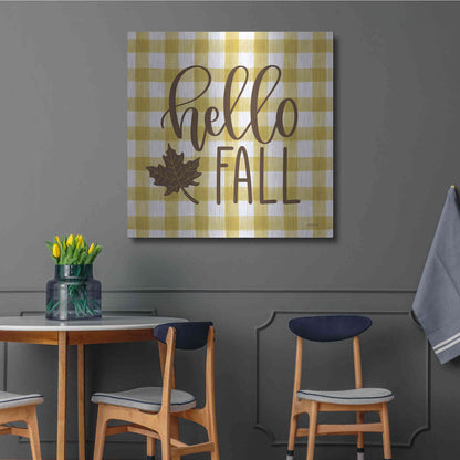 Luxe Metal Art 'Hello Fall' by Imperfect Dust, Metal Wall Art,36x36