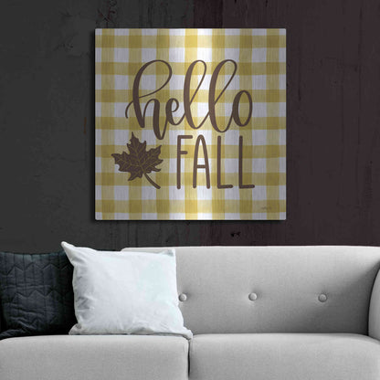 Luxe Metal Art 'Hello Fall' by Imperfect Dust, Metal Wall Art,36x36