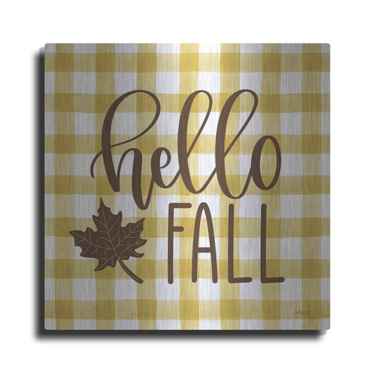 Luxe Metal Art 'Hello Fall' by Imperfect Dust, Metal Wall Art