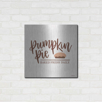 Luxe Metal Art 'Pumpkin Pie' by Imperfect Dust, Metal Wall Art,24x24