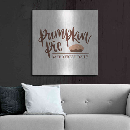 Luxe Metal Art 'Pumpkin Pie' by Imperfect Dust, Metal Wall Art,36x36