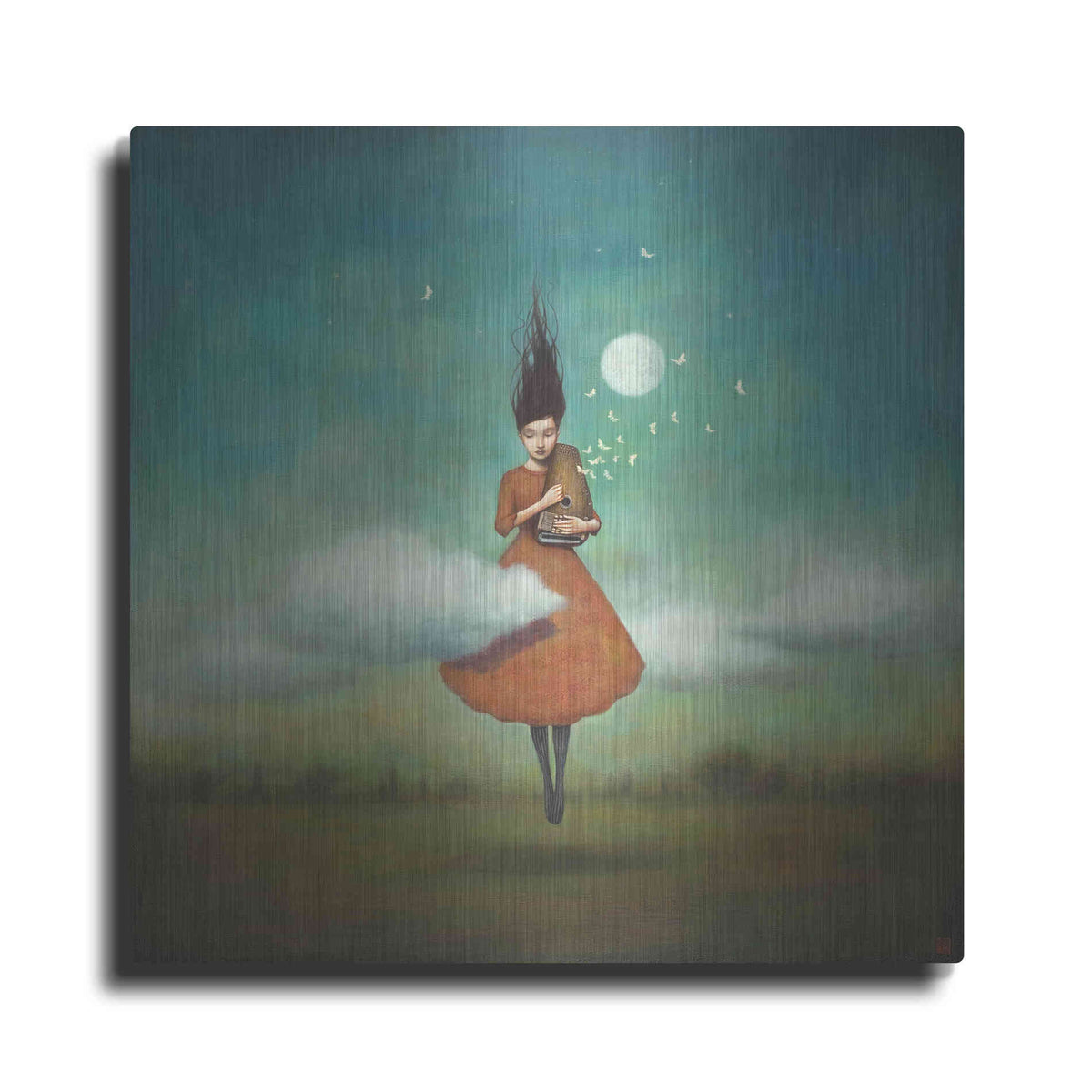 Luxe Metal Art 'High Notes for Low Clouds' by Duy Huynh, Metal Wall Art