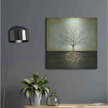 Luxe Metal Art 'Strung Together' by Duy Huynh, Metal Wall Art,24x24