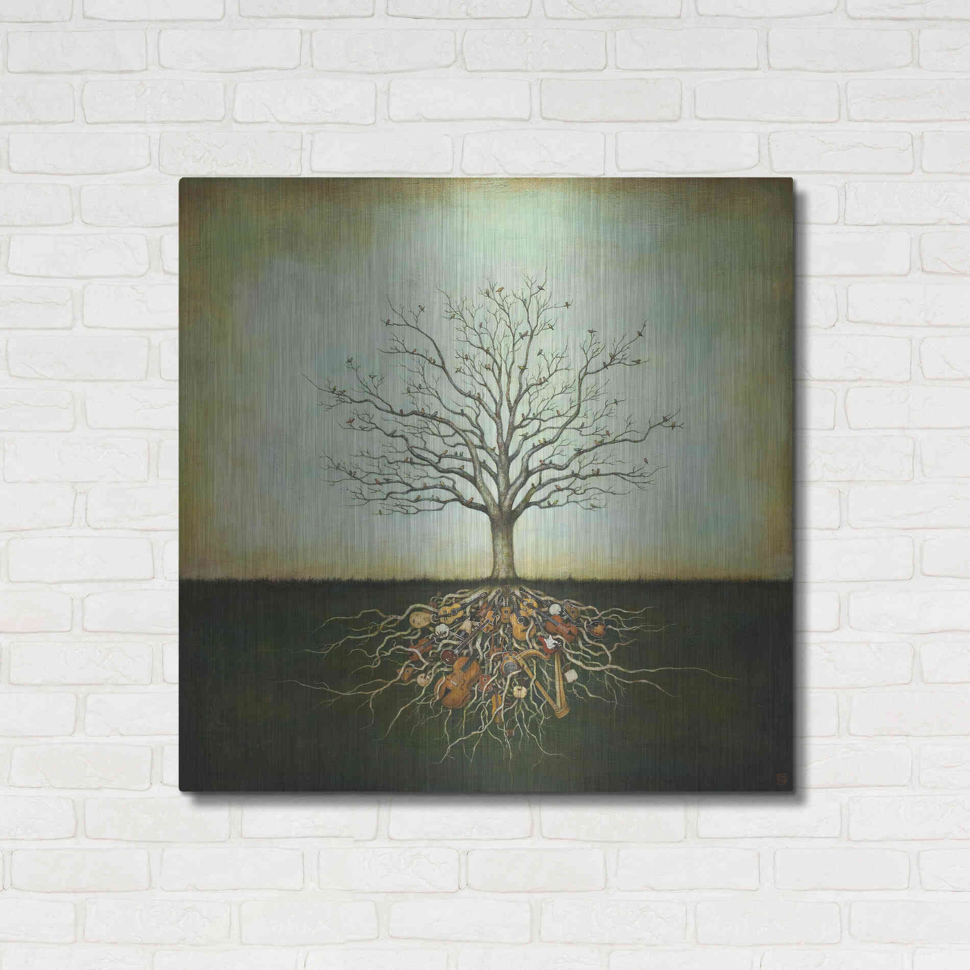 Luxe Metal Art 'Strung Together' by Duy Huynh, Metal Wall Art,36x36