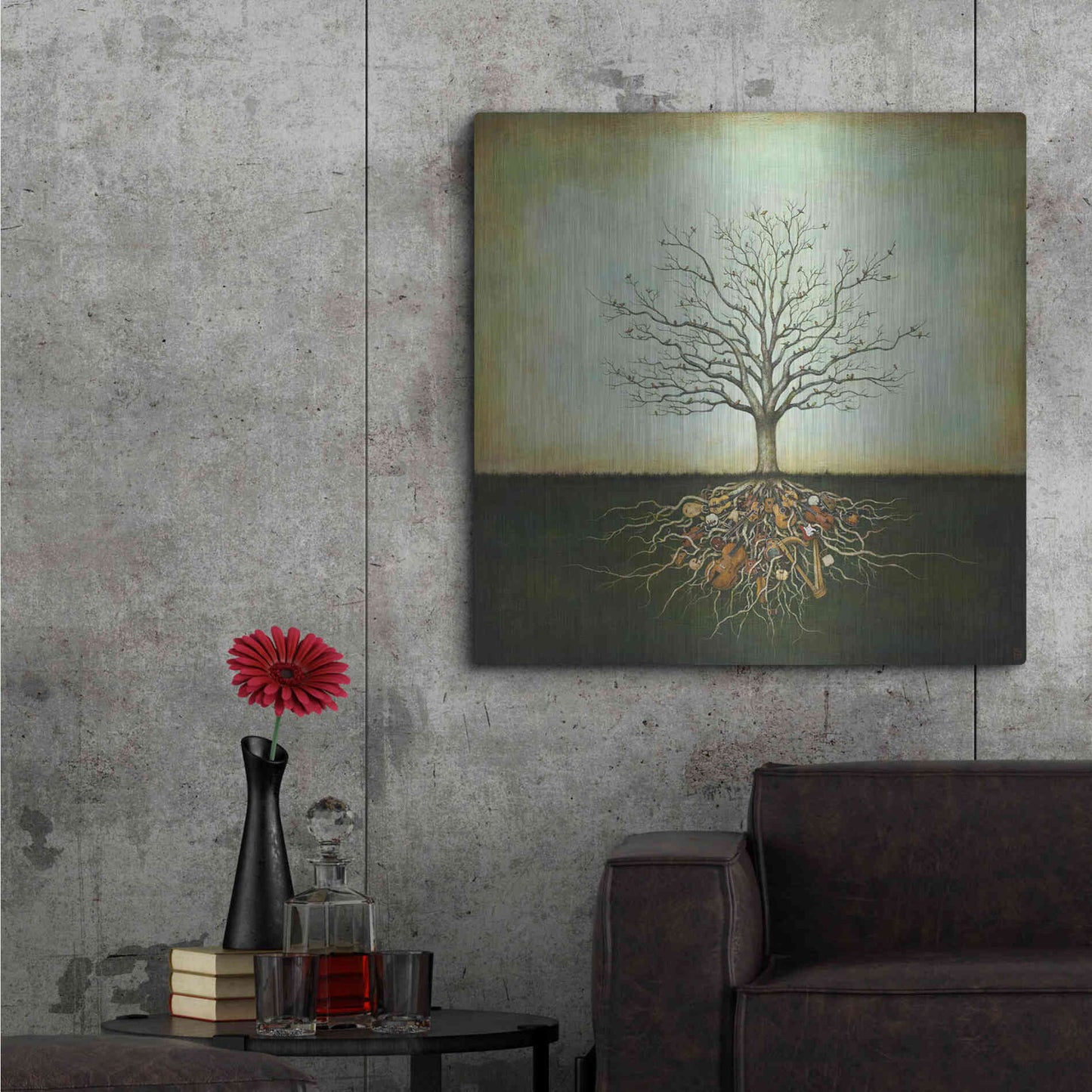 Luxe Metal Art 'Strung Together' by Duy Huynh, Metal Wall Art,36x36