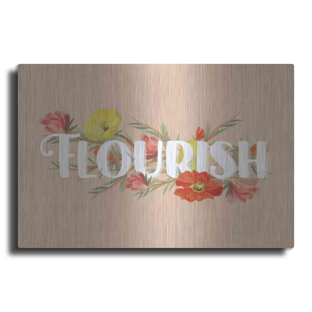 Luxe Metal Art 'Flourish' by House Fenway, Metal Wall Art
