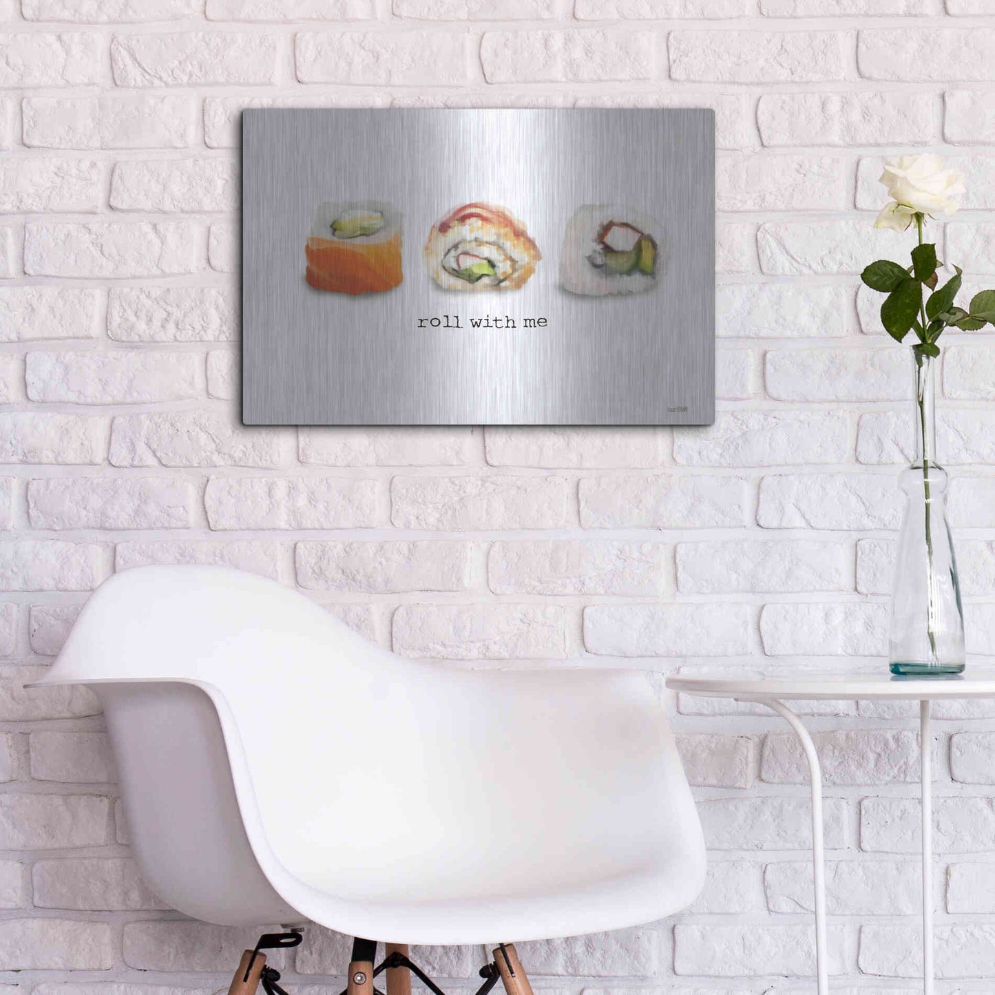 Luxe Metal Art 'Roll With Me' by House Fenway, Metal Wall Art,24x16