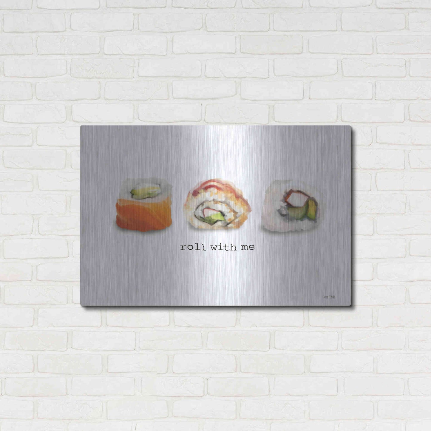 Luxe Metal Art 'Roll With Me' by House Fenway, Metal Wall Art,36x24