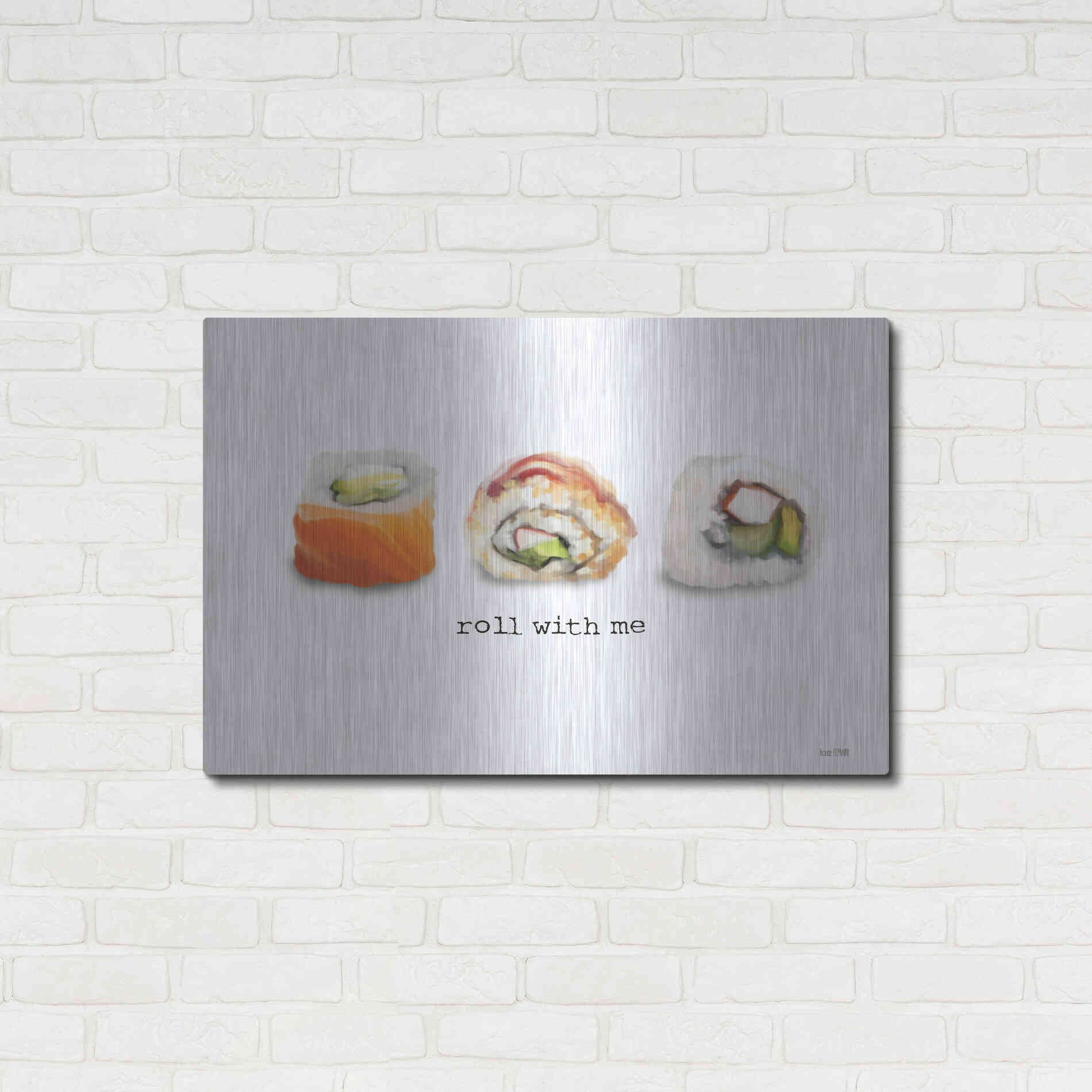 Luxe Metal Art 'Roll With Me' by House Fenway, Metal Wall Art,36x24