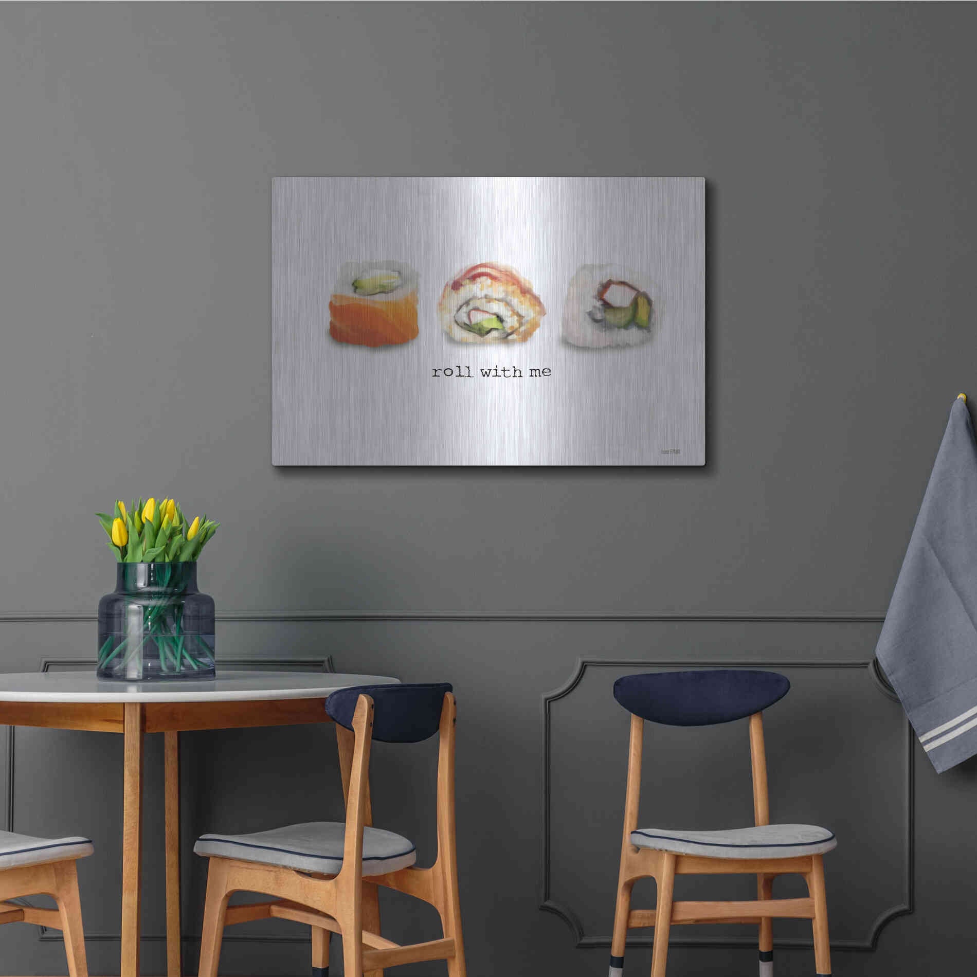 Luxe Metal Art 'Roll With Me' by House Fenway, Metal Wall Art,36x24