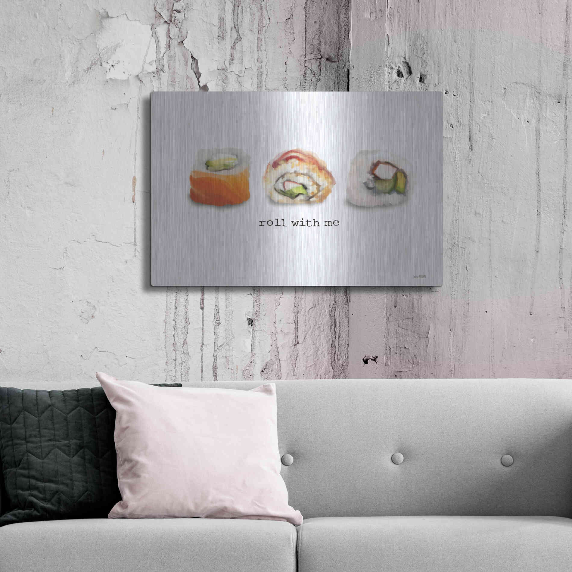 Luxe Metal Art 'Roll With Me' by House Fenway, Metal Wall Art,36x24