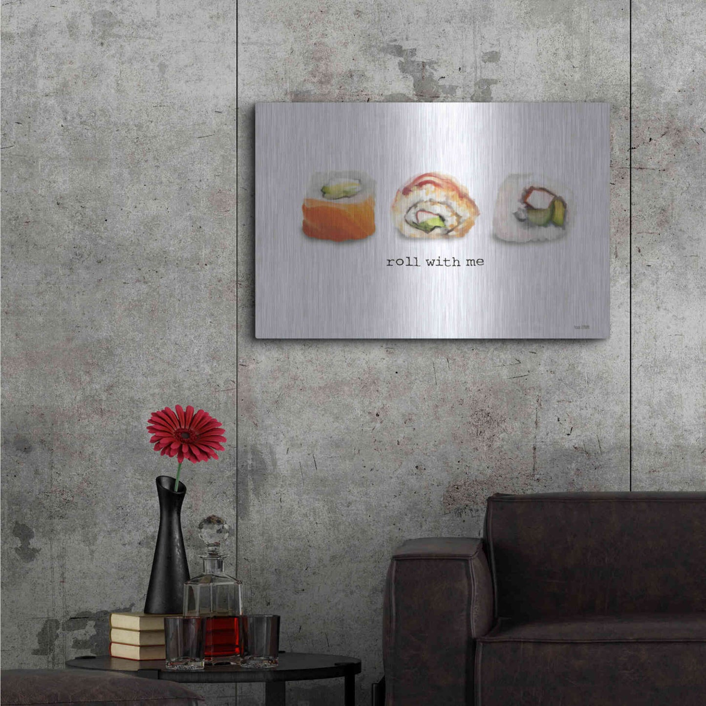 Luxe Metal Art 'Roll With Me' by House Fenway, Metal Wall Art,36x24