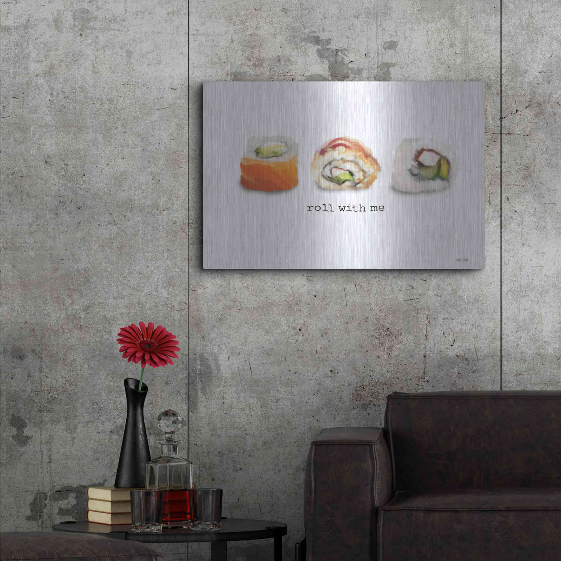 Luxe Metal Art 'Roll With Me' by House Fenway, Metal Wall Art,36x24