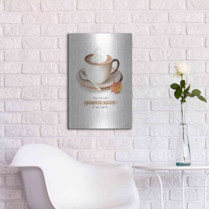 Luxe Metal Art 'Pumpkin Spice II' by House Fenway, Metal Wall Art,16x24