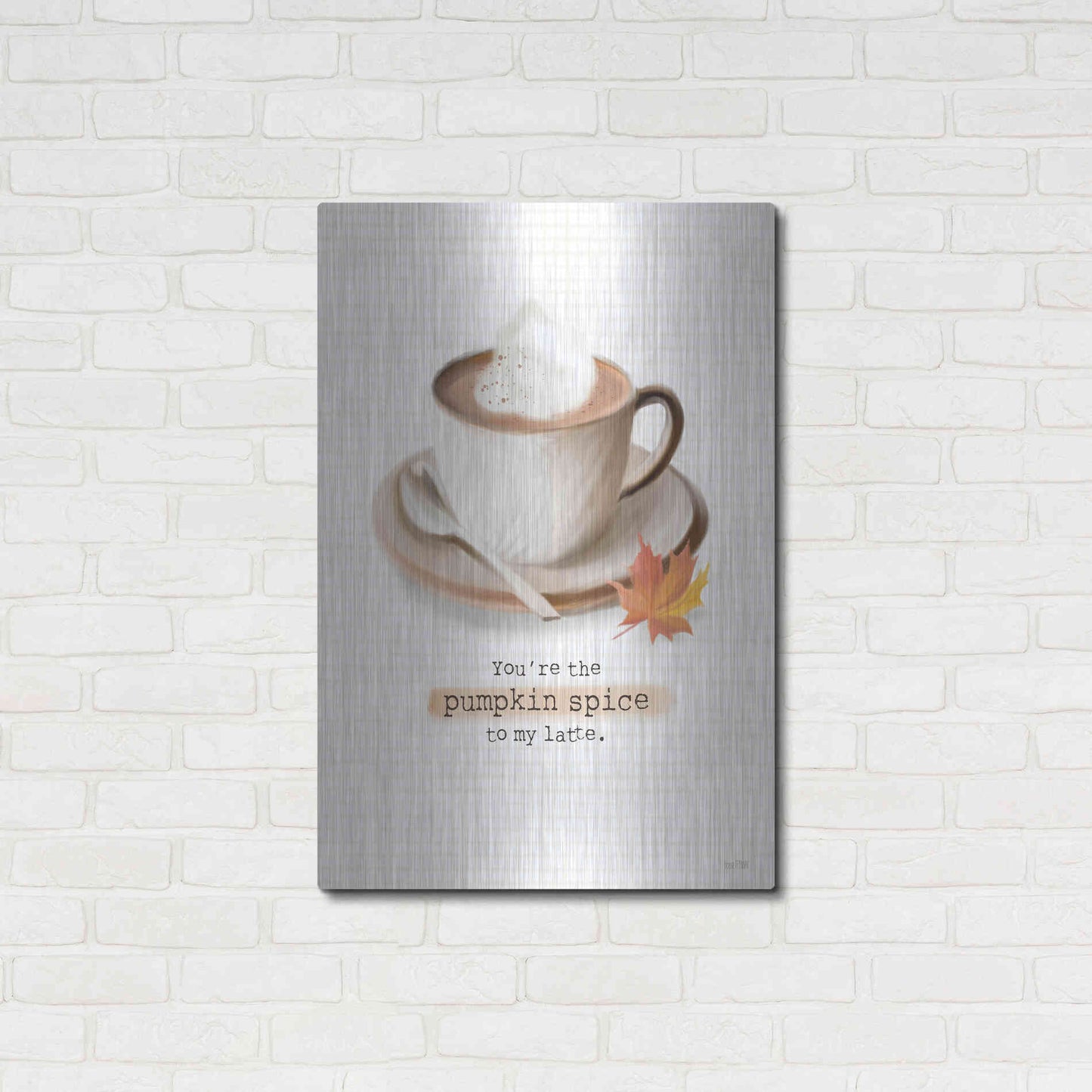 Luxe Metal Art 'Pumpkin Spice II' by House Fenway, Metal Wall Art,24x36