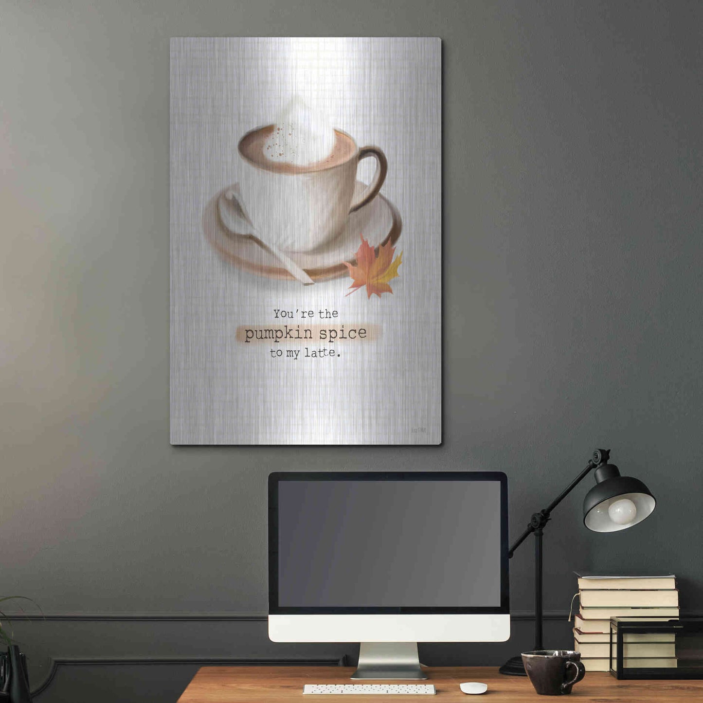 Luxe Metal Art 'Pumpkin Spice II' by House Fenway, Metal Wall Art,24x36