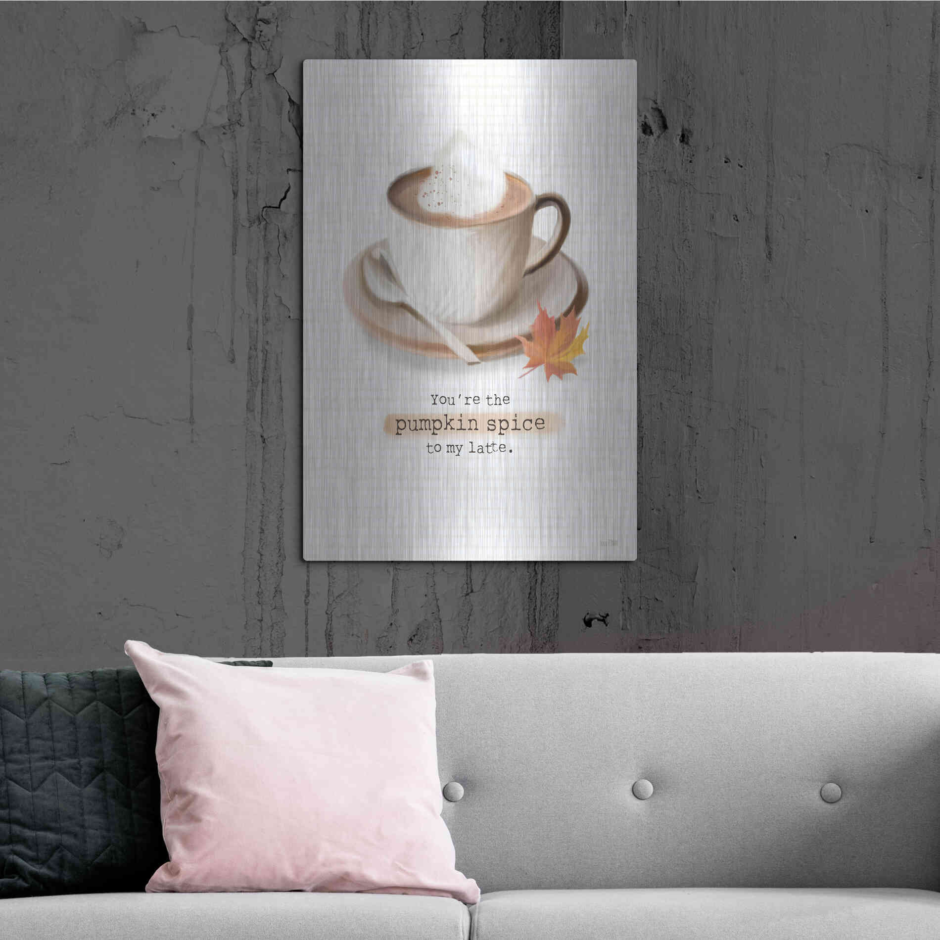 Luxe Metal Art 'Pumpkin Spice II' by House Fenway, Metal Wall Art,24x36
