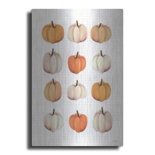 Luxe Metal Art 'Lots Of Pumpkins' by House Fenway, Metal Wall Art