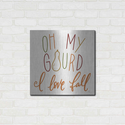 Luxe Metal Art 'Oh My Gourd ' by Fearfully Made Creations, Metal Wall Art,24x24