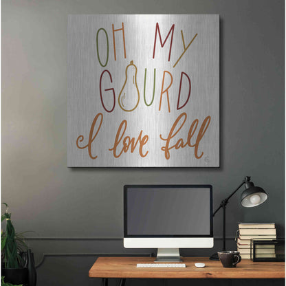 Luxe Metal Art 'Oh My Gourd ' by Fearfully Made Creations, Metal Wall Art,36x36