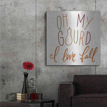 Luxe Metal Art 'Oh My Gourd ' by Fearfully Made Creations, Metal Wall Art,36x36