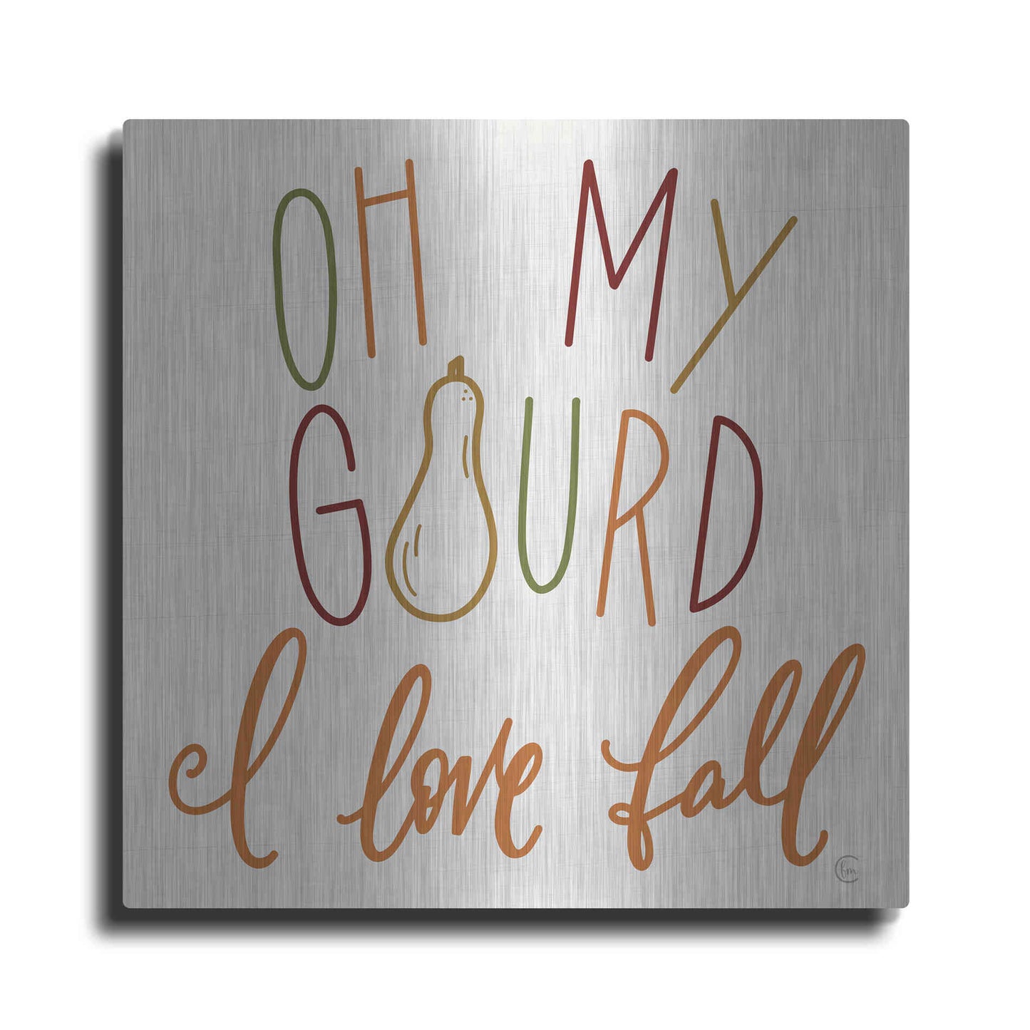 Luxe Metal Art 'Oh My Gourd ' by Fearfully Made Creations, Metal Wall Art