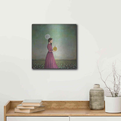 Luxe Metal Art 'Counting on the Cosmos' by Duy Huynh, Metal Wall Art,12x12