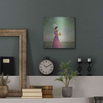 Luxe Metal Art 'Counting on the Cosmos' by Duy Huynh, Metal Wall Art,12x12