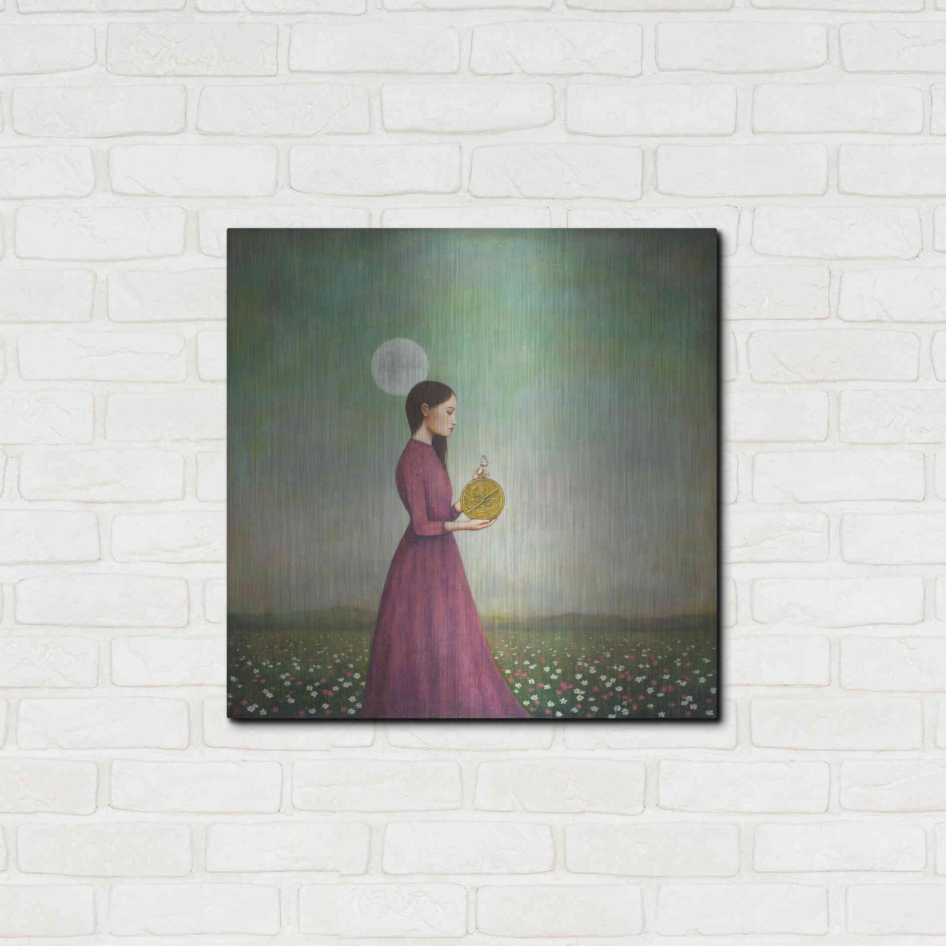 Luxe Metal Art 'Counting on the Cosmos' by Duy Huynh, Metal Wall Art,24x24