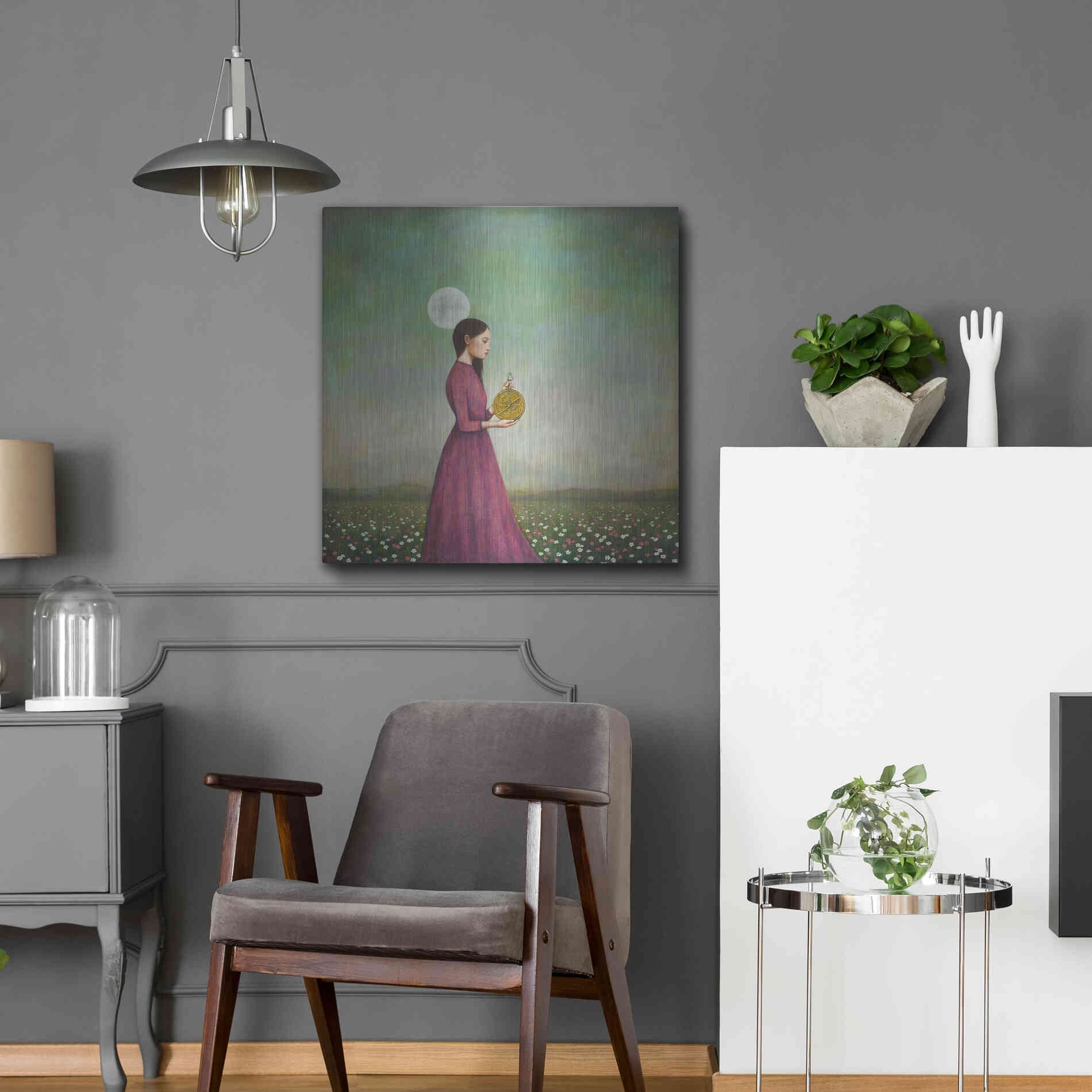 Luxe Metal Art 'Counting on the Cosmos' by Duy Huynh, Metal Wall Art,24x24