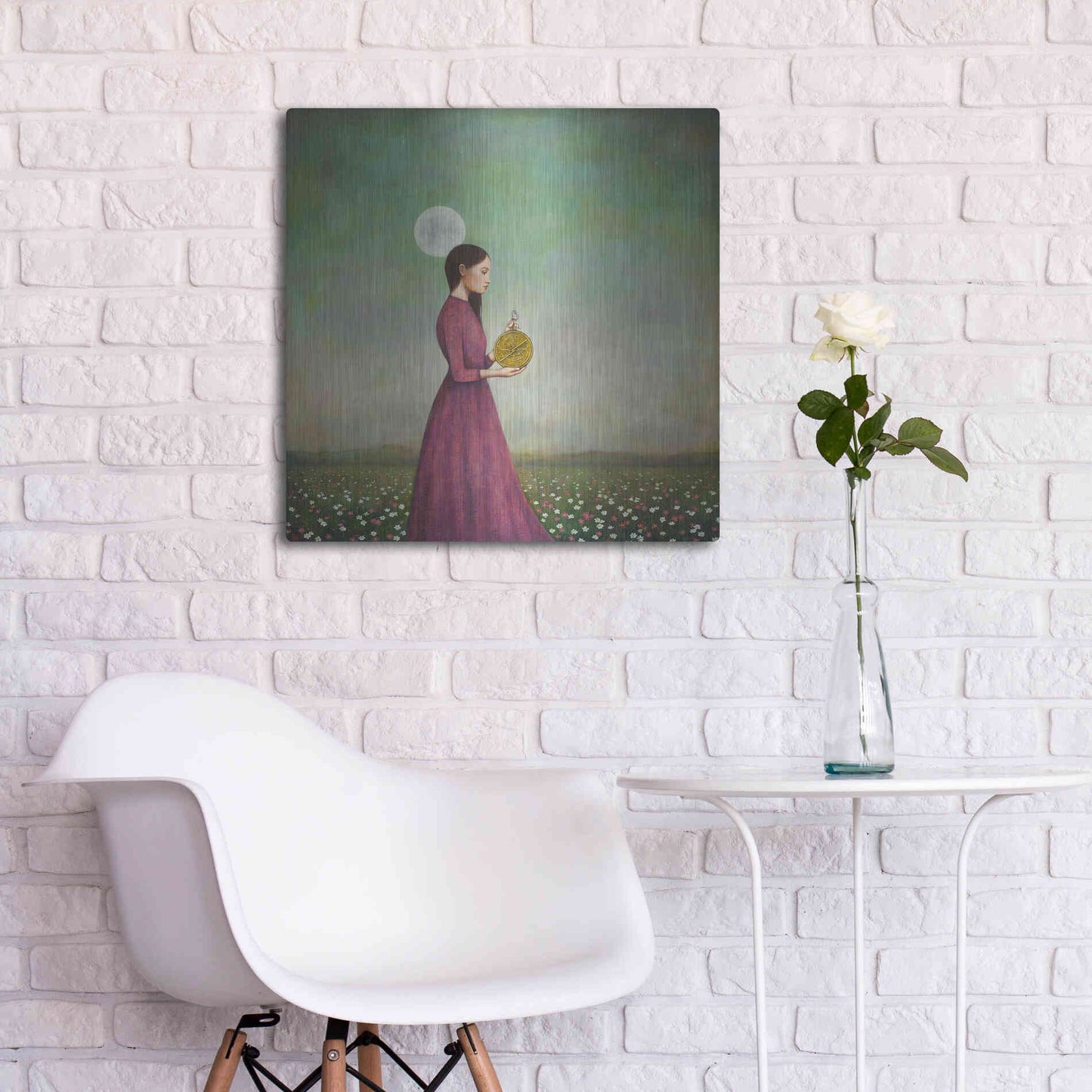 Luxe Metal Art 'Counting on the Cosmos' by Duy Huynh, Metal Wall Art,24x24