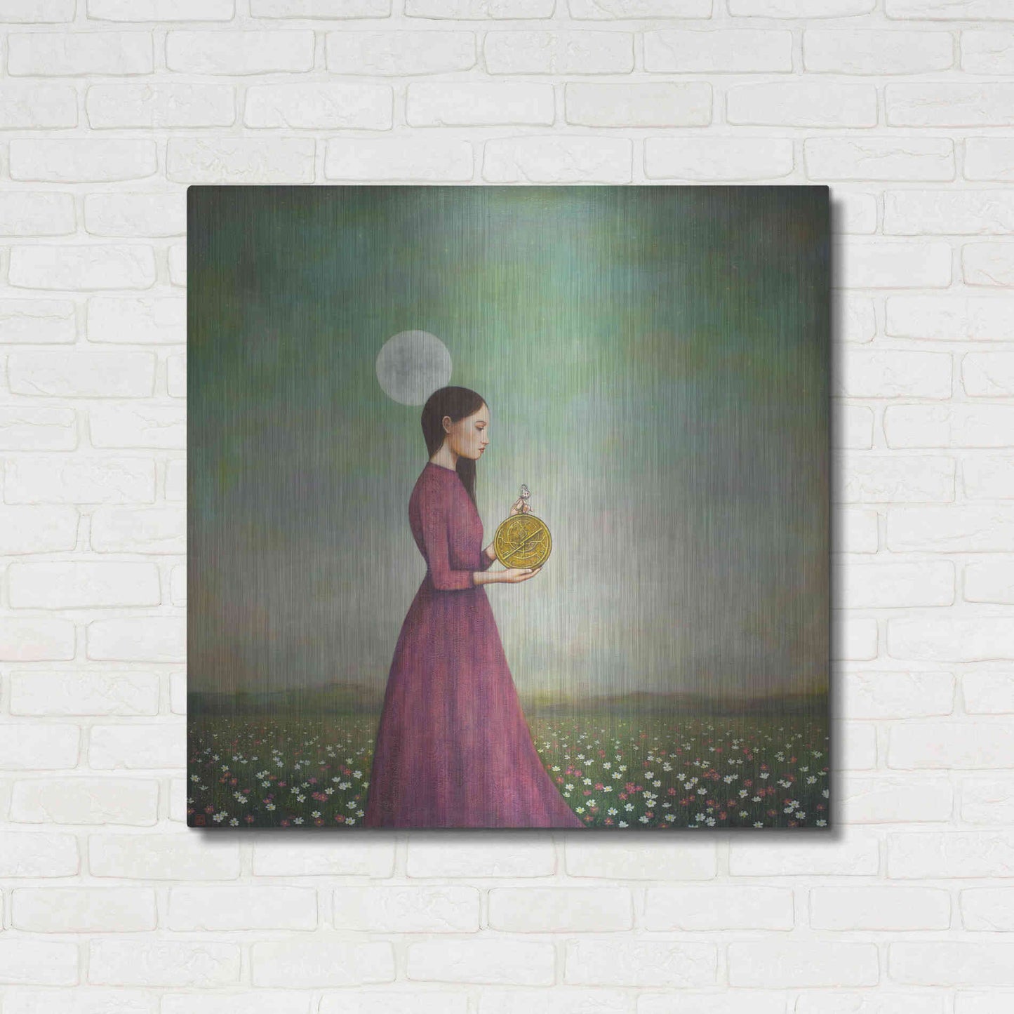 Luxe Metal Art 'Counting on the Cosmos' by Duy Huynh, Metal Wall Art,36x36