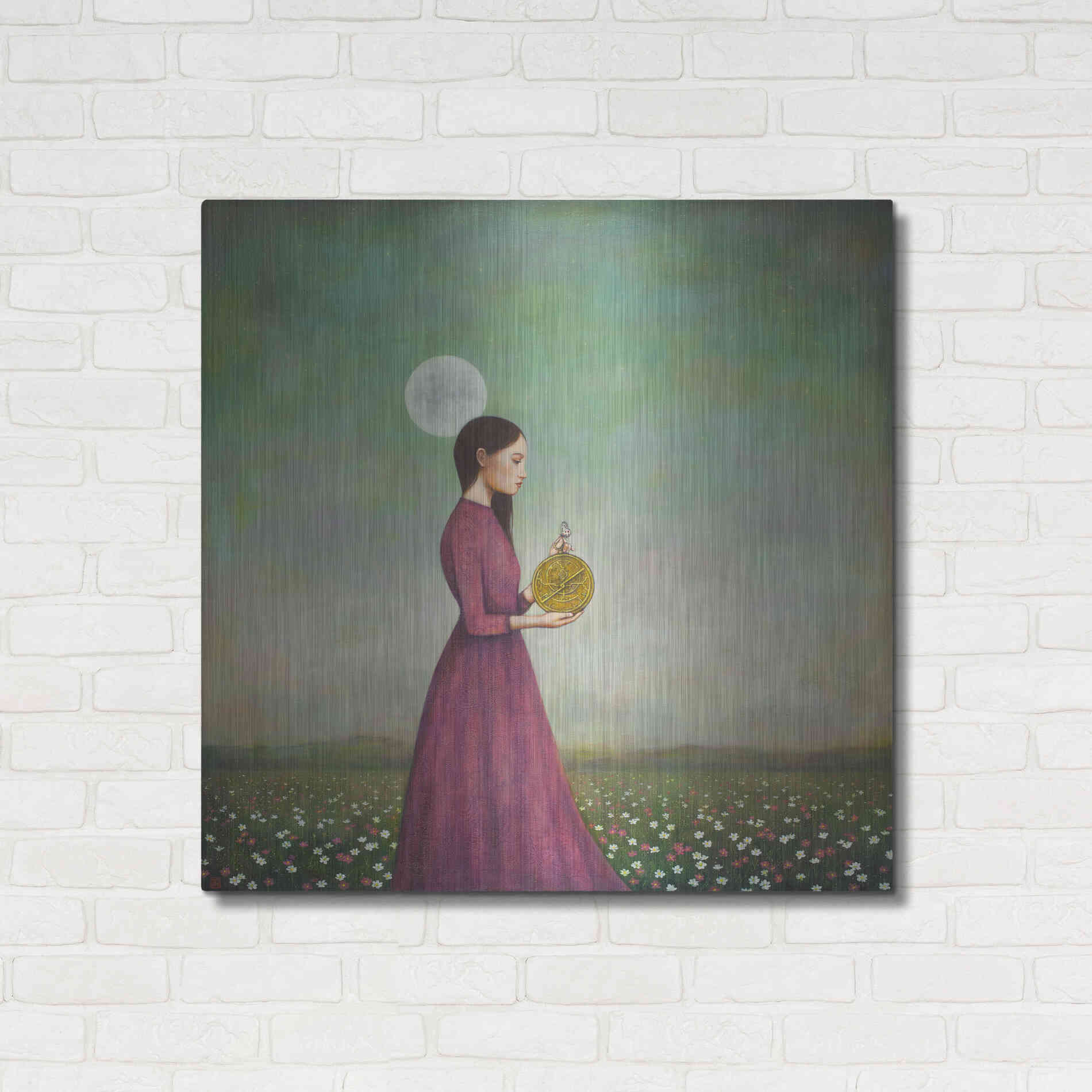 Luxe Metal Art 'Counting on the Cosmos' by Duy Huynh, Metal Wall Art,36x36