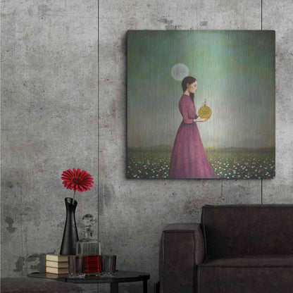 Luxe Metal Art 'Counting on the Cosmos' by Duy Huynh, Metal Wall Art,36x36